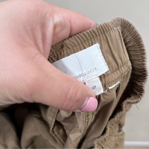 By Anthropologie Khaki Olive Green Utility Pants Women's 27 Cargo Ankle - Picture 8 of 10